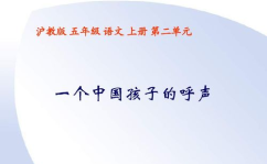 一个中国孩子的呼声ppt,一个孩子呼声的PPT启示录